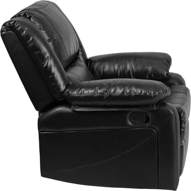 Alt view image 3 of 19 - Harmony Series Black Leather Recliner