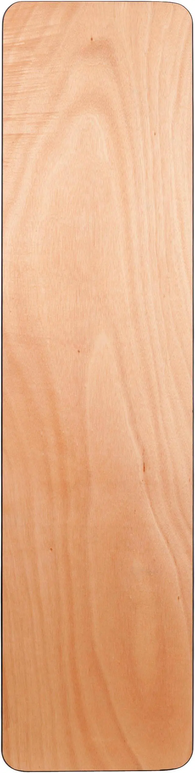 Alt view image 2 of 12 - 18'' x 72'' Rectangular Wood Folding Training / Seminar Table with Smooth Clear Coated Finished Top
