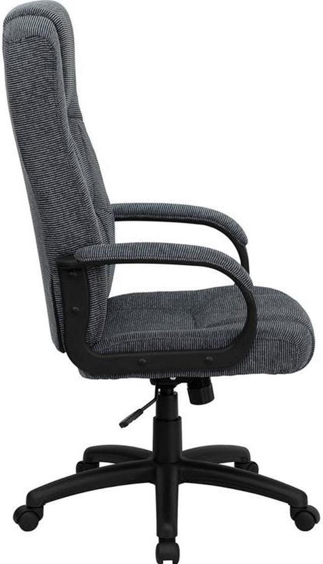 Alt view image 2 of 20 - Flash Furniture BT-9022-BK-GG High Back Gray Fabric Executive Office Chair