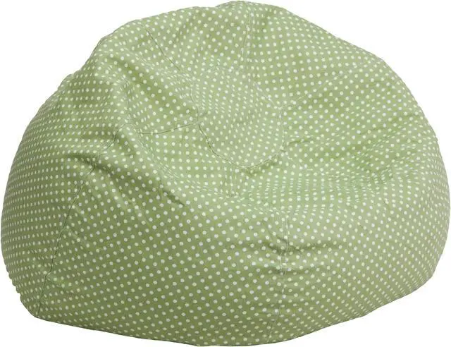 Main image of Oversized Green Dot Bean Bag Chair for Kids and Adults