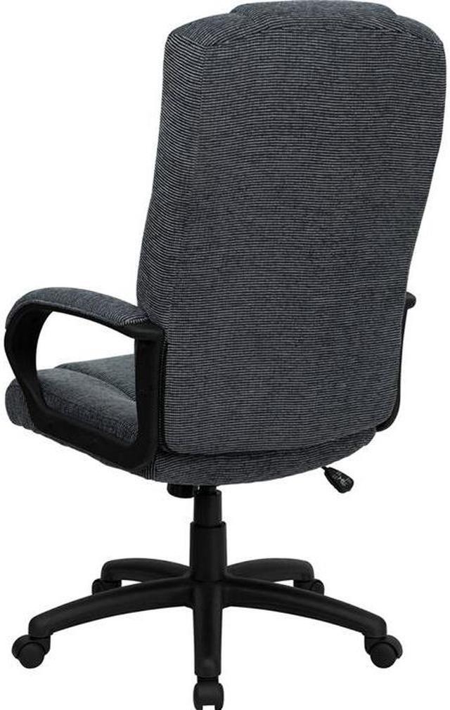 Alt view image 3 of 20 - Flash Furniture BT-9022-BK-GG High Back Gray Fabric Executive Office Chair