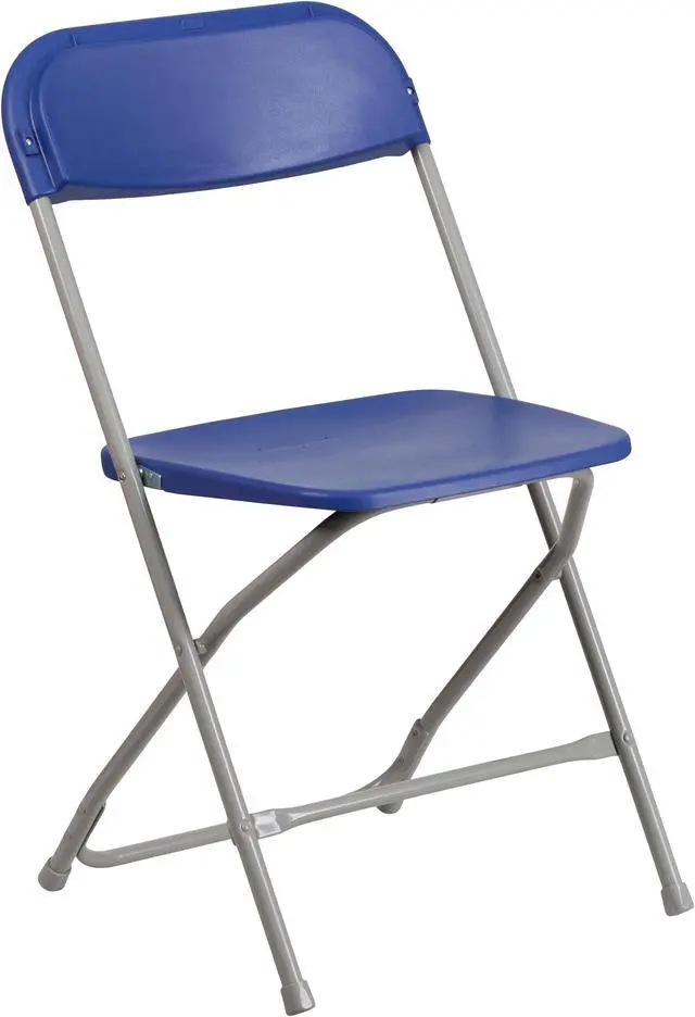 Main image of HERCULES Series 650 lb. Capacity Premium Blue Plastic Folding Chair