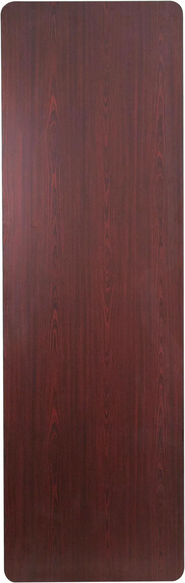 Main image of 30'' x 96'' Rectangular High Pressure Mahogany Laminate Folding Banquet Table