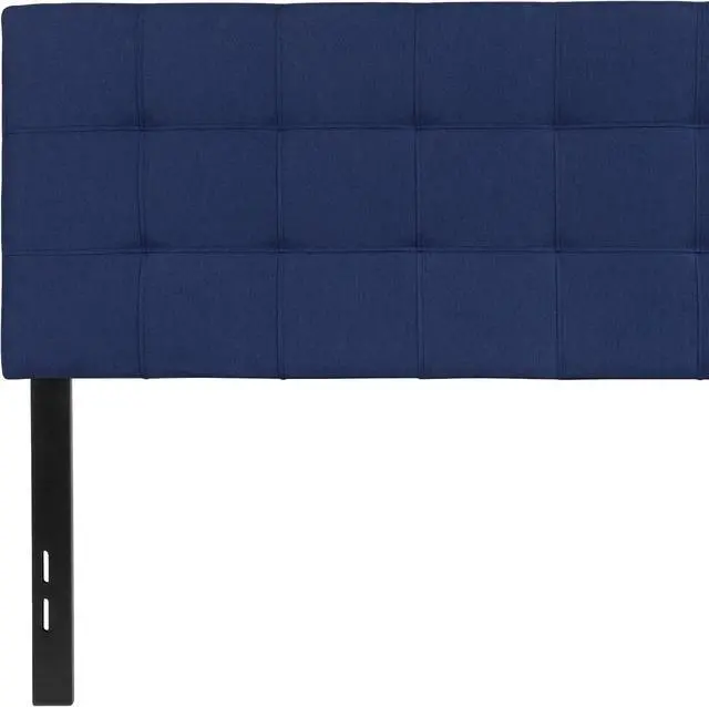 Alt view image 7 of 20 - Bedford Tufted Upholstered Full Size Headboard in Navy Fabric