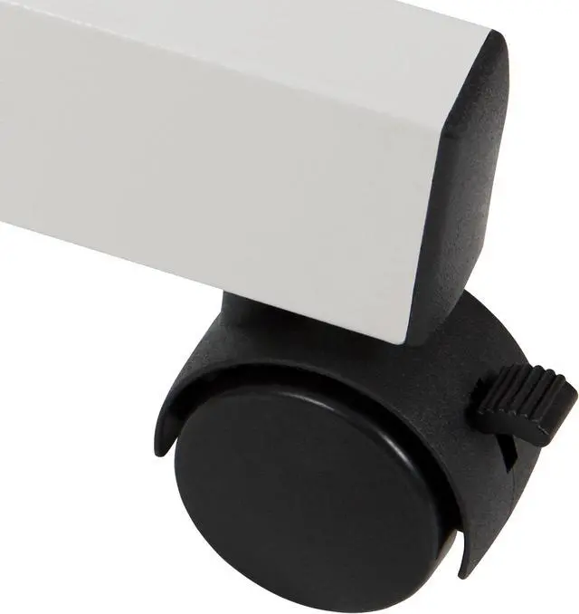 Alt view image 5 of 20 - HERCULES Series 62.5"W x 62.25"H Reversible Mobile Cork Bulletin Board and White Board with Pen Tray