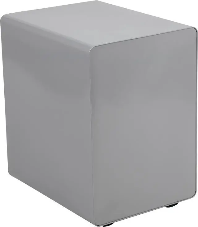 Alt view image 5 of 20 - Ergonomic 3-Drawer Mobile Locking Filing Cabinet with Anti-Tilt Mechanism and Hanging Drawer for Legal & Letter Files, Gray