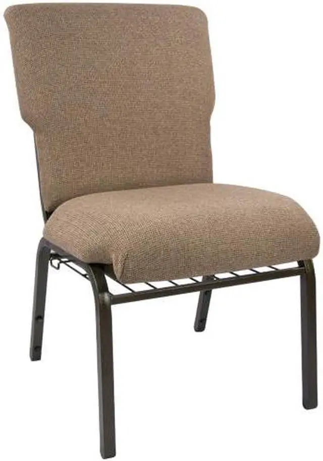 Main image of Advantage Mixed Tan Discount Church Chair - 21 in. Wide