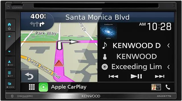 Alt view image 3 of 20 - Kenwood DNX577S 6.8" Garmin Navigation Touchscreen Receiver w/ Apple CarPlay and Android Auto
