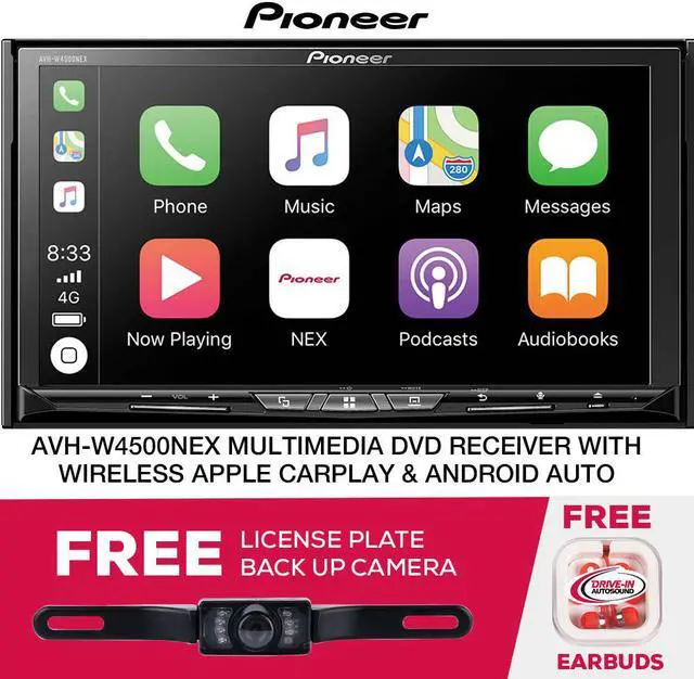 Main image of Pioneer AVH-W4500NEX DVD Receiver with Free LP Camera