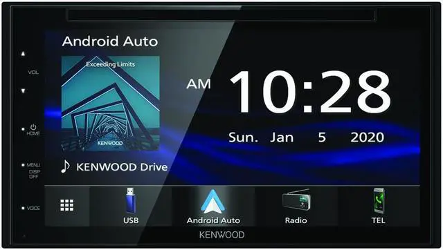 Alt view image 2 of 16 - Kenwood DDX57S 6.8" Capacitive Screen DVD Receiver with Car Play, Android Auto, Bluetooth