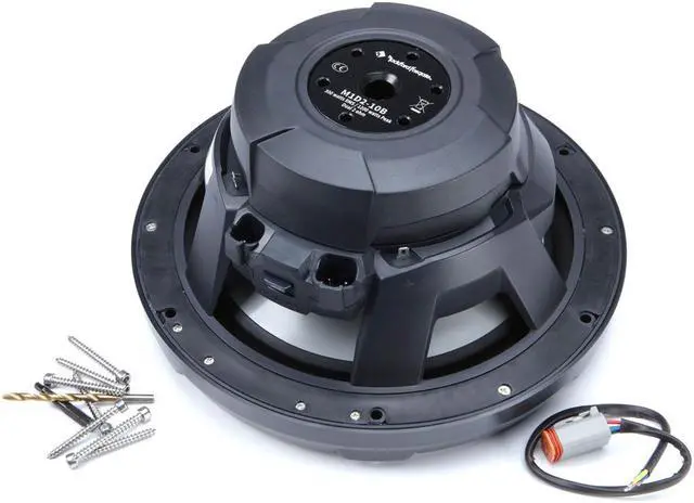 Alt view image 3 of 9 - Rockford Fosgate M1D2-10B 10'' Color Optix marine subwoofer, black grille