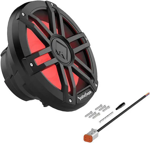 Alt view image 4 of 9 - Rockford Fosgate M1D2-10B 10'' Color Optix marine subwoofer, black grille