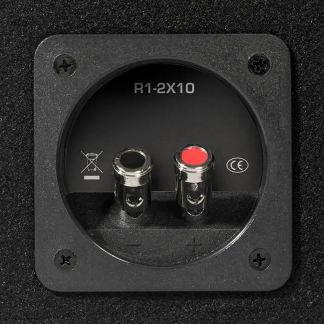 Alt view image 2 of 7 - Rockford Fosgate R2-2X10 10 Inch Loaded Subwoofer Enclosure 2 Ohm Impedance