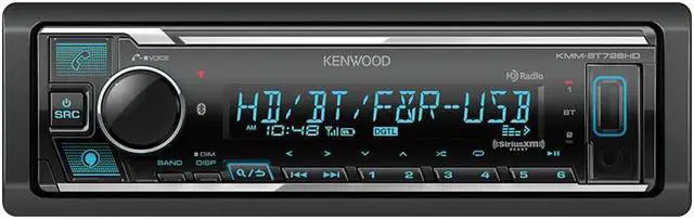 Alt view image 2 of 5 - Kenwood KMM-BT728HD Digital Media Receiver with Bluetooth and HD Radio