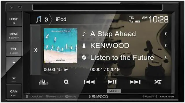 Alt view image 3 of 5 - Kenwood DDX276BT DVD Receiver with 6.2 Inch Clear Resistive Touch Panel