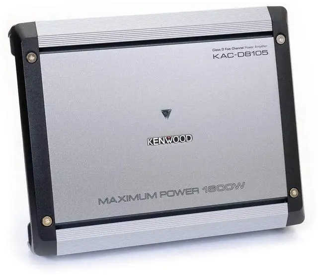 Alt view image 2 of 3 - Kenwood D Series KAC-D8105 Class D 5-Channel 1600 Watt Max Power Amplifier