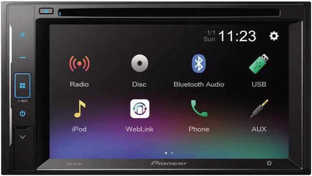 Main image of Pioneer AVH-240EX 6.2" Resistive Glass Touchscreen Bluetooth DVD Receiver