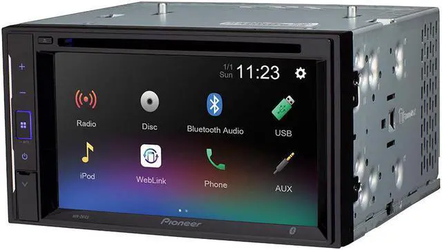 Alt view image 4 of 11 - Pioneer AVH-240EX 6.2" Resistive Glass Touchscreen Bluetooth DVD Receiver