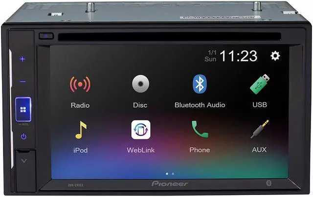 Alt view image 5 of 11 - Pioneer AVH-240EX 6.2" Resistive Glass Touchscreen Bluetooth DVD Receiver