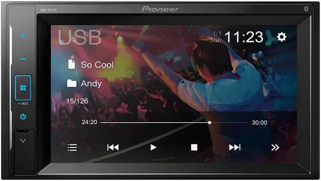Alt view image 7 of 20 - Pioneer DMH241 6.2 inch Resistive Glass Touchscreen Digital Media Receiver