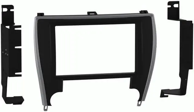 Alt view image 4 of 5 - Metra 108-TO4 Double DIN Dash Kit For Toyota Camry 2015 - 2017 Black Matte