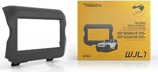 Alt view image 2 of 7 - iDatalink Maestro WJL1 Radio Dash Kit for Select 2018-Up Jeep Wrangler Gladiator