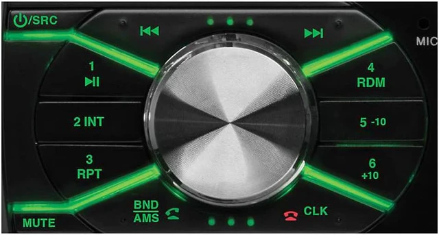 Alt view image 9 of 11 - Boss 460BRGB Single-DIN, MECH-LESS Multimedia Player (no CD/DVD) Detach Panel Bluetooth