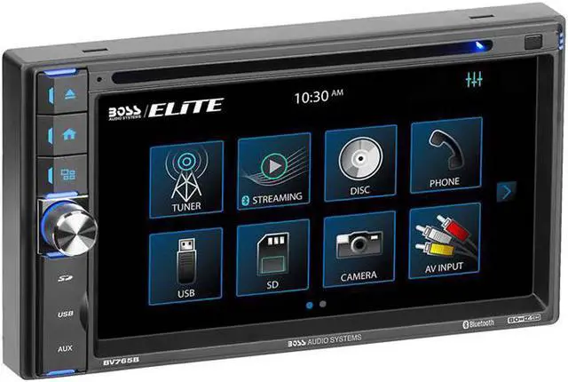 Alt view image 4 of 10 - Boss BV765B 6.5 Inch Double-DIN DVD Receiver with Bluetooth and Backup Camera