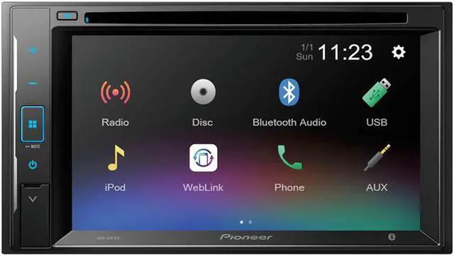 Alt view image 7 of 10 - Pioneer AVH-241EX 6.2" Resistive Glass Touchscreen Bluetooth DVD Receiver