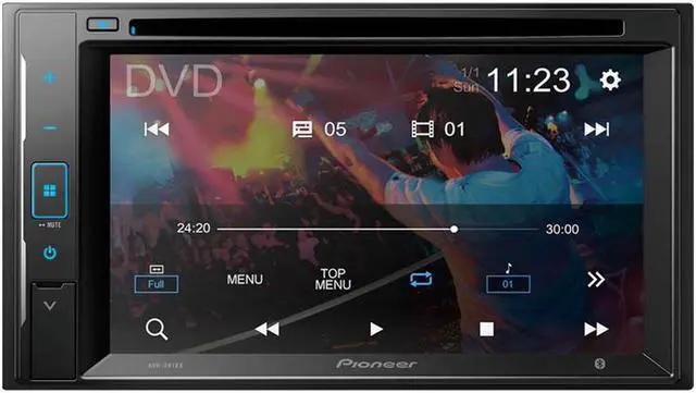 Alt view image 10 of 10 - Pioneer AVH-241EX 6.2" Resistive Glass Touchscreen Bluetooth DVD Receiver