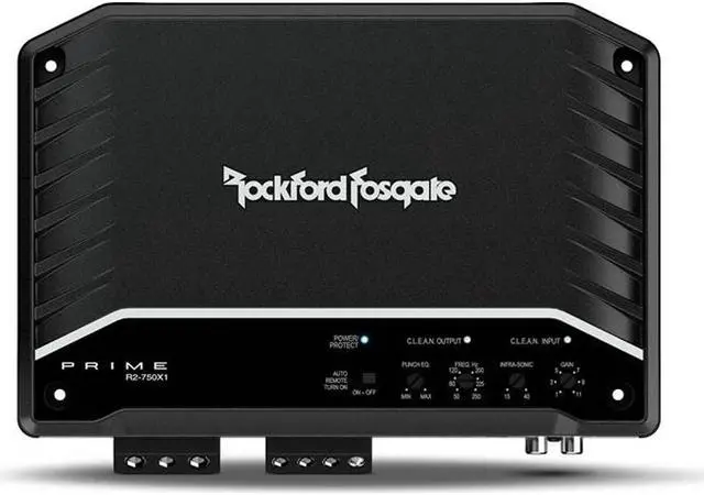 Alt view image 14 of 20 - Rockford Fosgate R2-750X1 Prime 750W RCA Full Range Class D Mono Amplifier