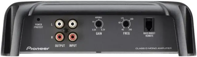 Alt view image 16 of 20 - Pioneer GM-DX871 Class D 1600W RMS Digital Mono Amplifier w/ Wired Bass Remote