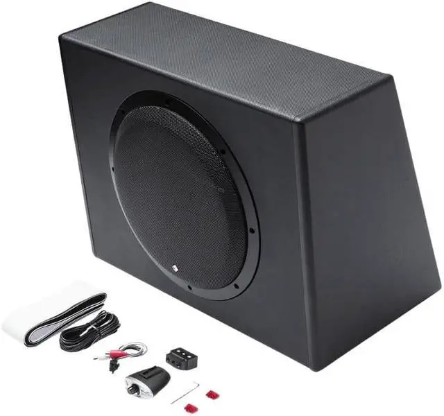 Alt view image 6 of 7 - Rockford Fosgate P300-12 12" Amplified Subwoofer Enclosure, Variable Bass Boost