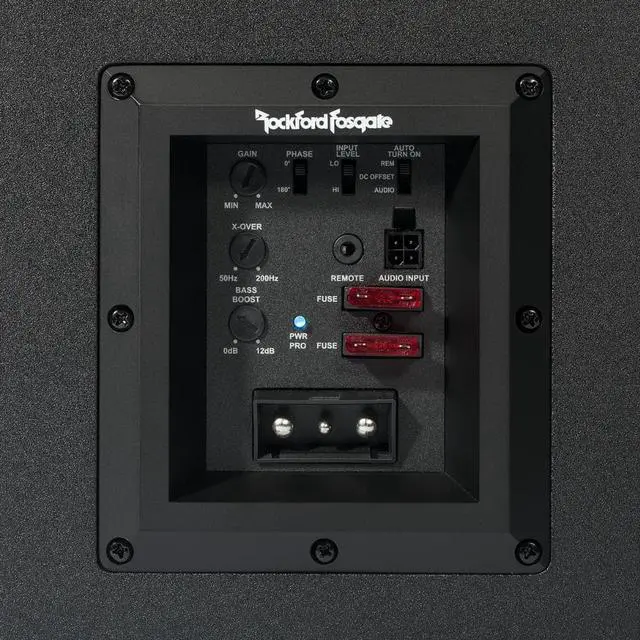 Alt view image 5 of 7 - Rockford Fosgate P300-12 12" Amplified Subwoofer Enclosure, Variable Bass Boost