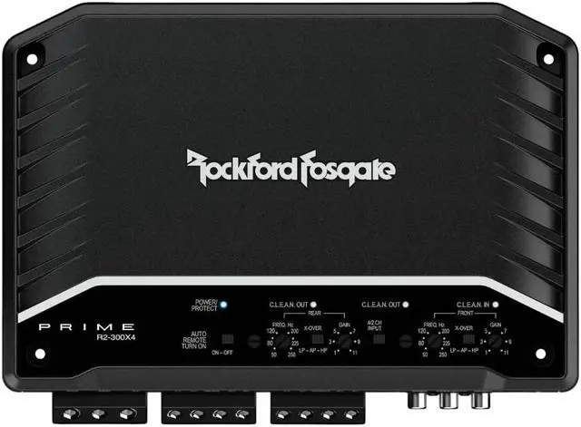 Alt view image 7 of 8 - Rockford Fosgate R2-300X4 Prime Series 4-channel car amplifier - 50W RMS x 4