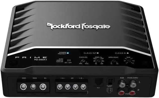 Alt view image 6 of 10 - Rockford Fosgate R2-250X1 Prime Series mono subwoofer amplifier  250W RMS