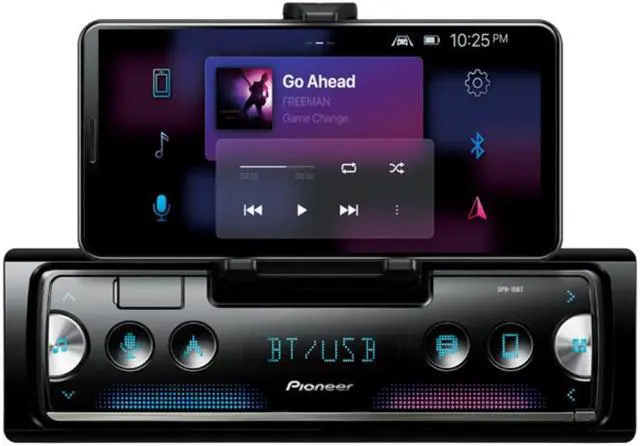 Alt view image 4 of 18 - Pioneer SPH-10BT1-DIN Smartphone Receiver