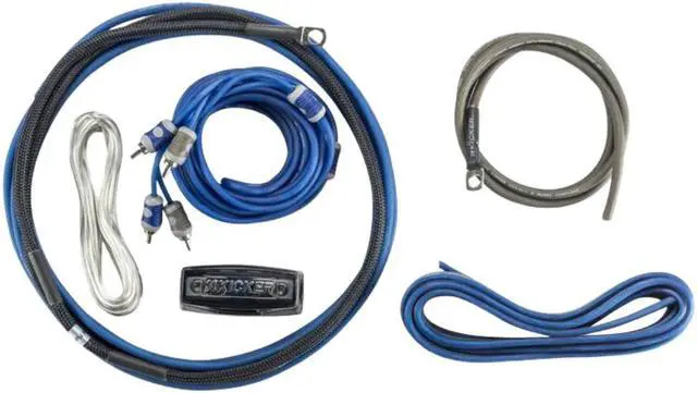 Main image of Kicker 46CK8 Complete 8AWG Amp Wiring Kit with 2-CH Patch Cable and Speaker Wire