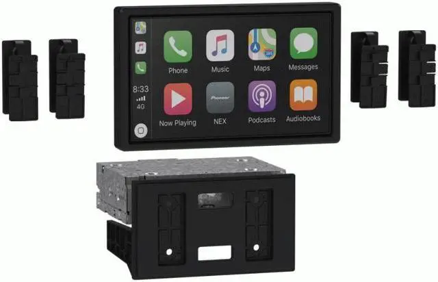 Alt view image 9 of 11 - Metra 108-UN02 Floating Mount Kit Pioneer 8-in Radios