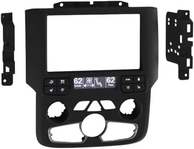 Alt view image 8 of 11 - Metra 95-6558B Double DIN Installation Kit with 8.4 Touchscreen for Select Ram Trucks 2013-2022