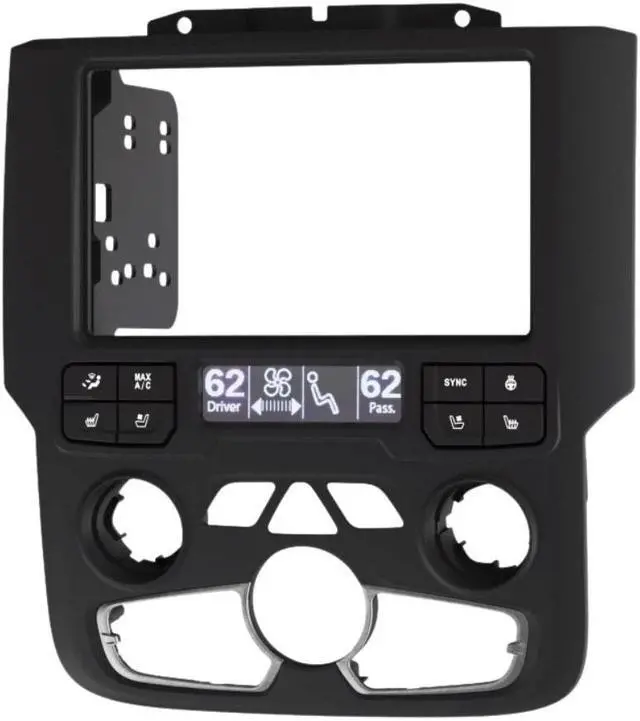 Alt view image 9 of 11 - Metra 95-6558B Double DIN Installation Kit with 8.4 Touchscreen for Select Ram Trucks 2013-2022