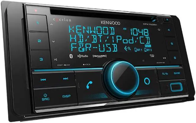 Alt view image 6 of 7 - Kenwood eXcelon DPX795BH Dual Din CD Receiver with Bluetooth & HD Radio