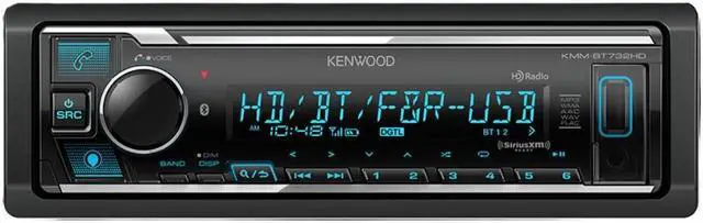 Alt view image 7 of 11 - Kenwood KMM-BT732HD Digital Media Receiver w/Bluetooth & HD Radio