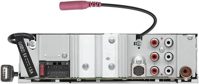 Alt view image 9 of 11 - Kenwood KMM-BT732HD Digital Media Receiver w/Bluetooth & HD Radio