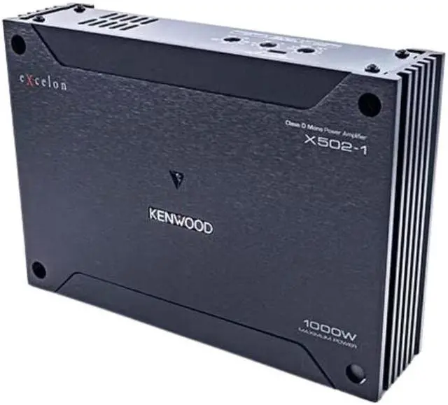 Alt view image 7 of 7 - Kenwood X502-1 eXcelon 500-Watt @ 2 Ohms Class D Subwoofer Amplifier