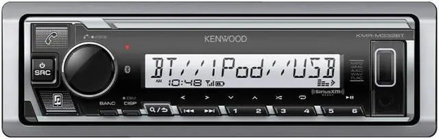 Alt view image 3 of 5 - Kenwood KMR-M332BT Marine Digital Media Receiver & (2) KFC-1613MRB 6.5" Speakers