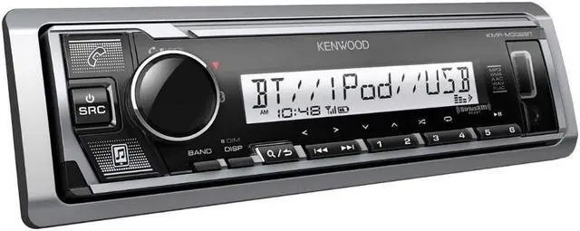 Alt view image 10 of 19 - Kenwood KMR-M332BT Marine Digital Media Receiver with Bluetooth