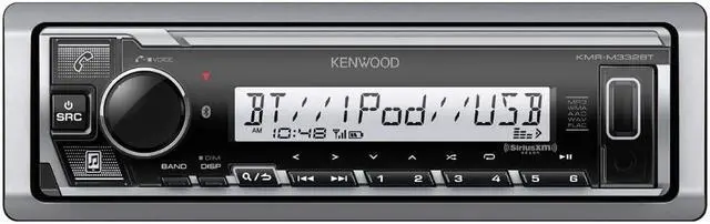Alt view image 11 of 19 - Kenwood KMR-M332BT Marine Digital Media Receiver with Bluetooth