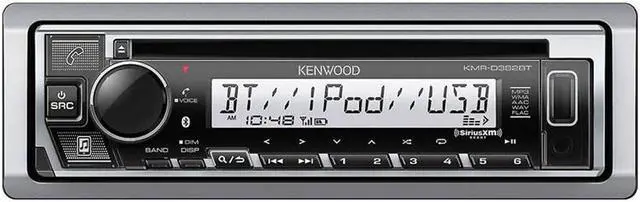 Alt view image 10 of 12 - Kenwood KMR-D382BT Marine CD-Receiver with Bluetooth & Conformal Coating