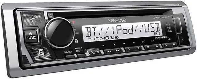 Alt view image 11 of 12 - Kenwood KMR-D382BT Marine CD-Receiver with Bluetooth & Conformal Coating
